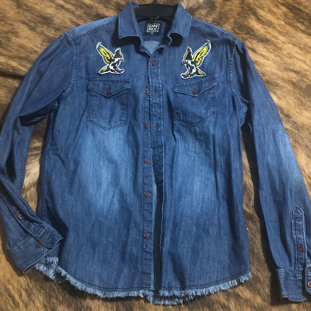 DNMX denim shirt in woman’s medium
